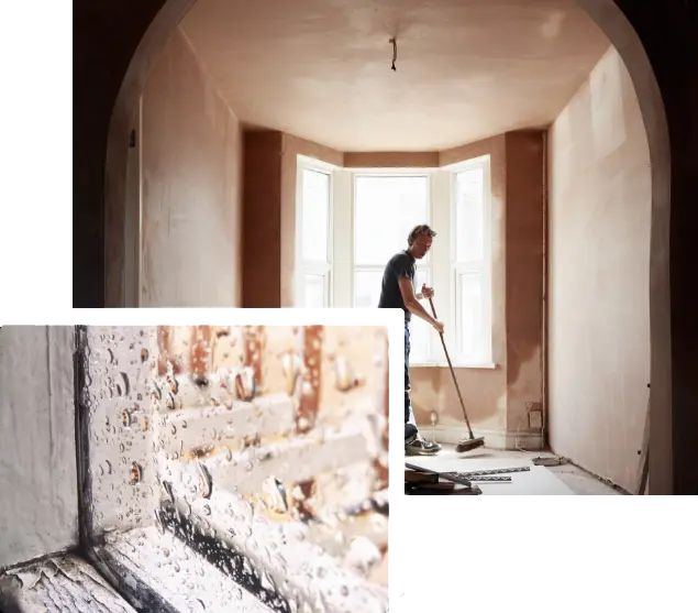 Drivault Preventative Damp inside sweeping